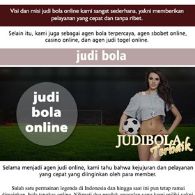 Judi Bola Online: Judi Online